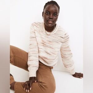 MADEWELL Space-Dyed Canton Pullover Sweater in Marled Harvest